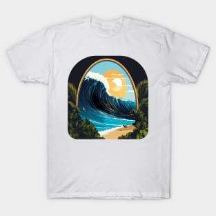 Beach wave t-shirt T-Shirt